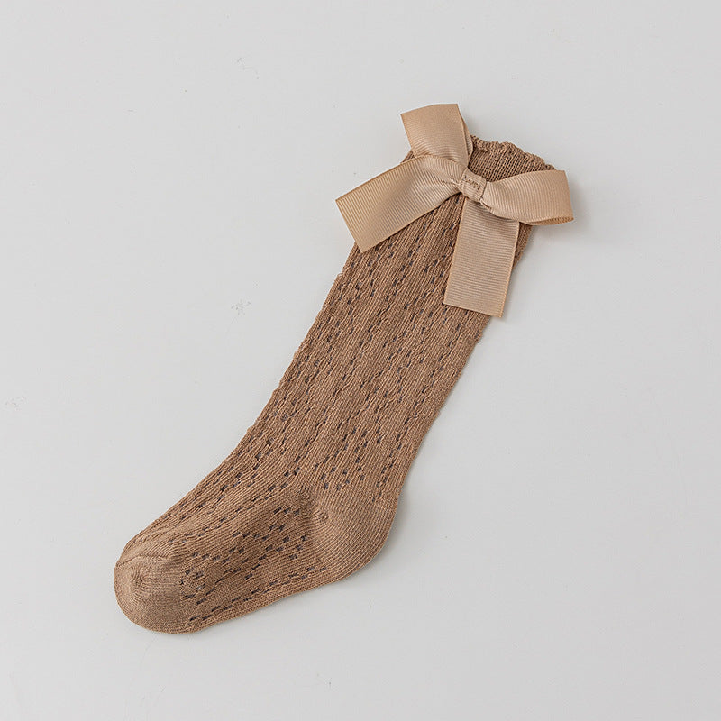 Bella Bow Knee-High Socks
