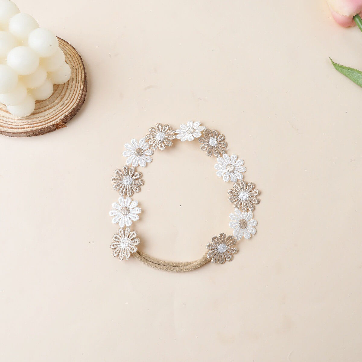 Baby Girl Lace Floral Headband Set of 3