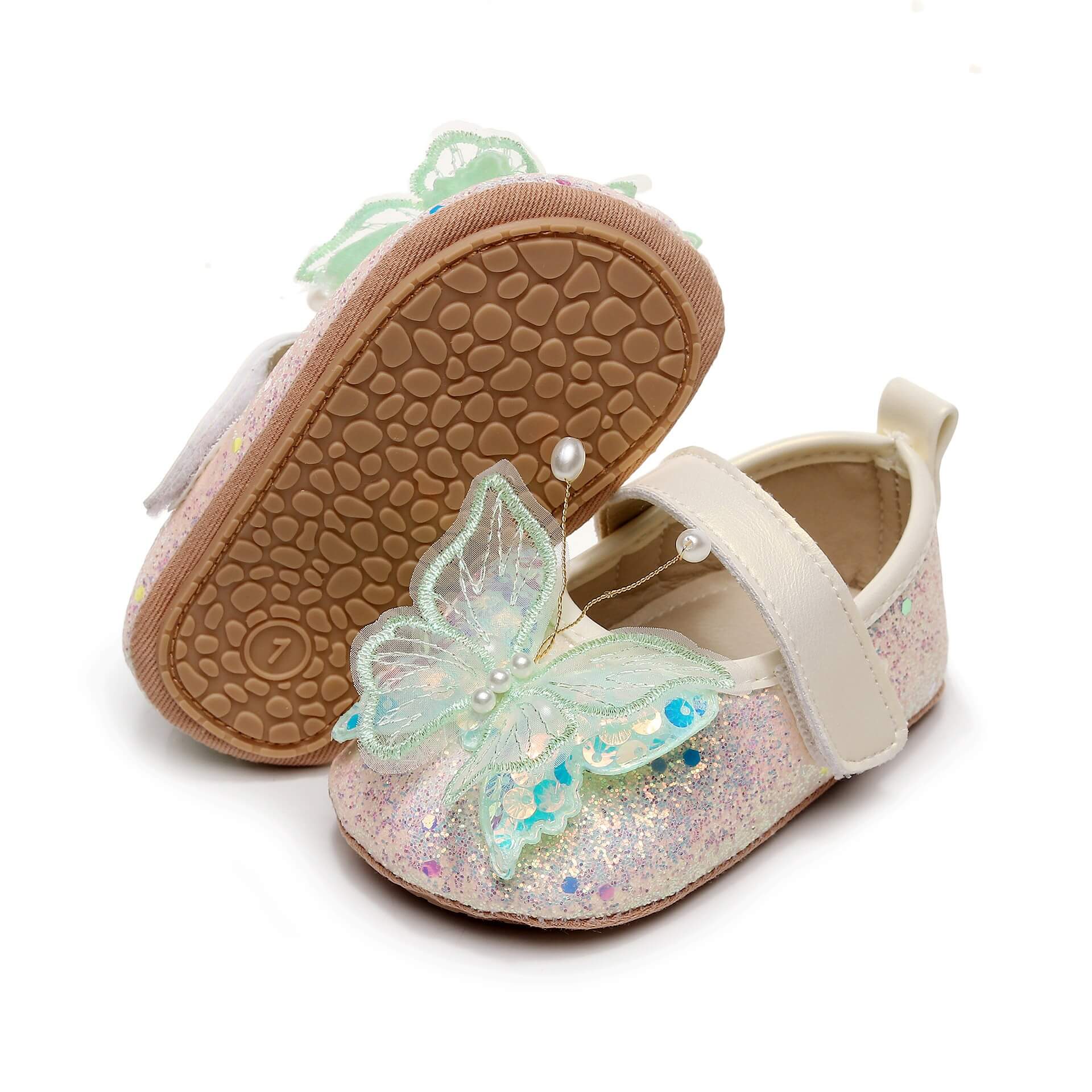 Baby Girl Sequin Glitter Mary Jane Shoes
