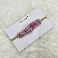 Purplish Flower Decor Baby Headband