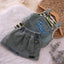 Green Denim Set for baby Girl