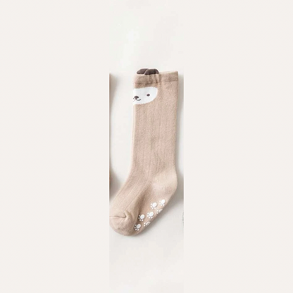 Cartoon Animal Print Over Knee Socks