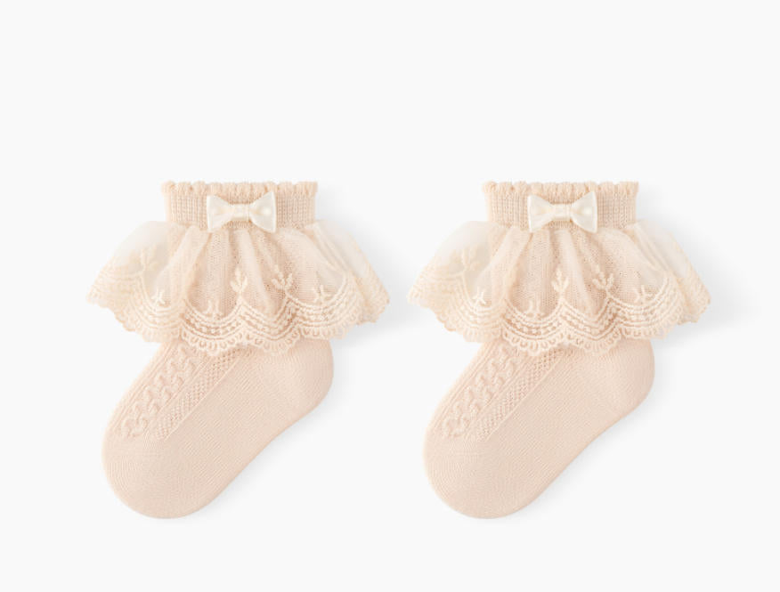 Frill Lace Baby Ankle Socks 0-1 Year