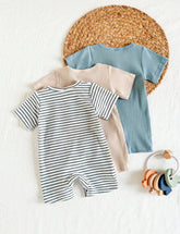 Unisex Round Neck Romper