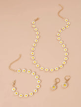 Sunny necklace set with bracelet and earrings