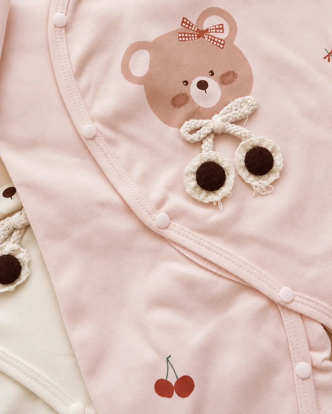 Bear Cherry Sleepsuit