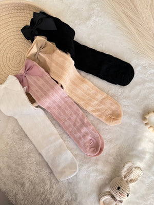 Spanish Style Bow Kitted Knee Socks 1-3 Years