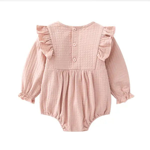 Baby Girl Frill Romper With Free Hat 0-9 Months