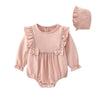 Baby Girl Frill Romper With Free Hat 0-9 Months - Not Pink