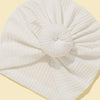 Baby Solid Donut Turban - White