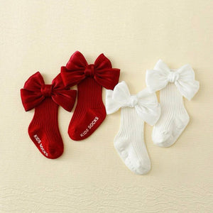 Beautiful Bow Decor Baby Socks