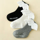 Wing Decor Letter Graphic Baby Socks