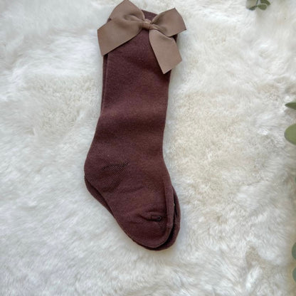 Minimal Bow Decor Baby Socks