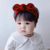 Bunny Knotted Headband 0-2 Years - Wine Red