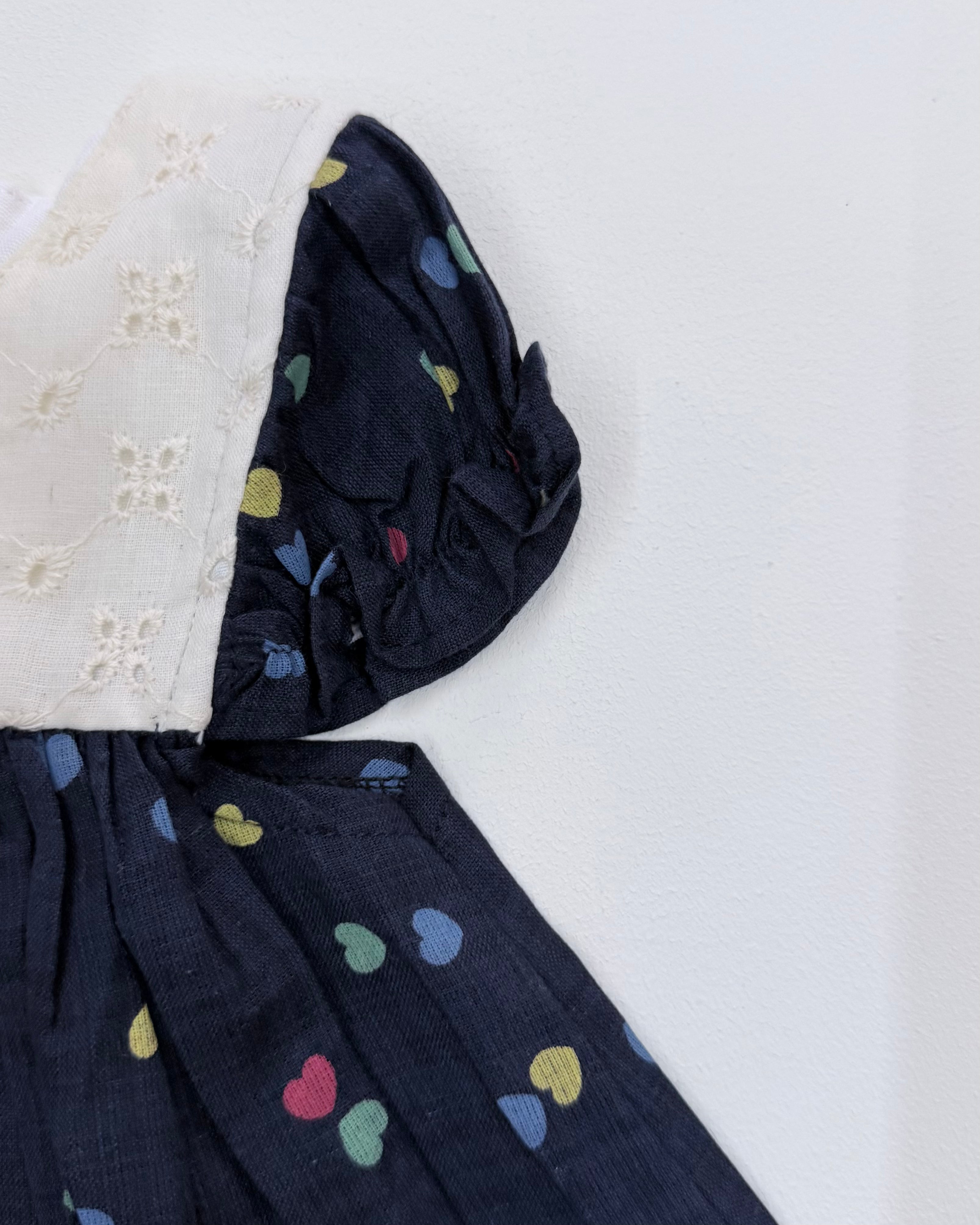 Little Hearts Navy Frock