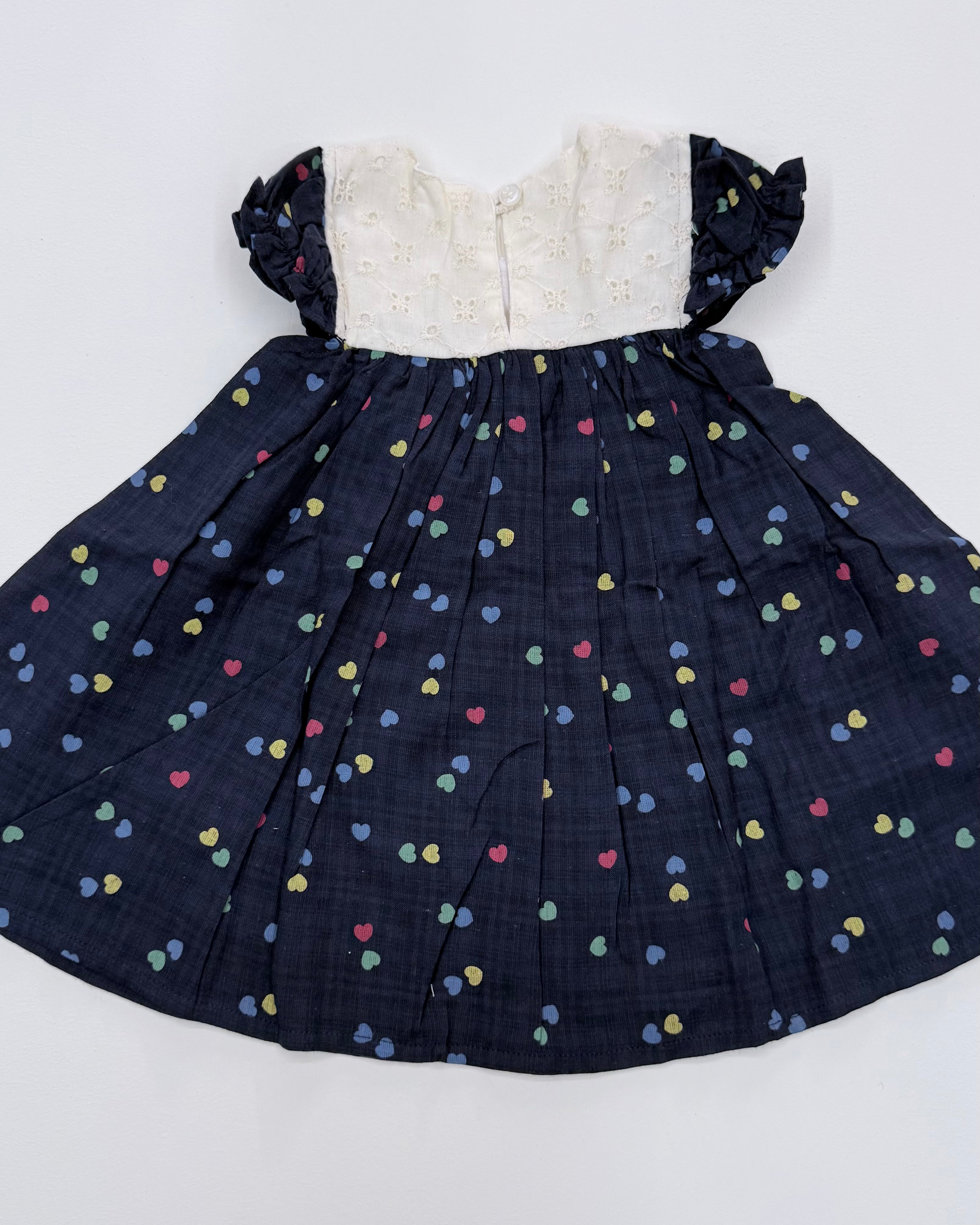 Little Hearts Navy Frock