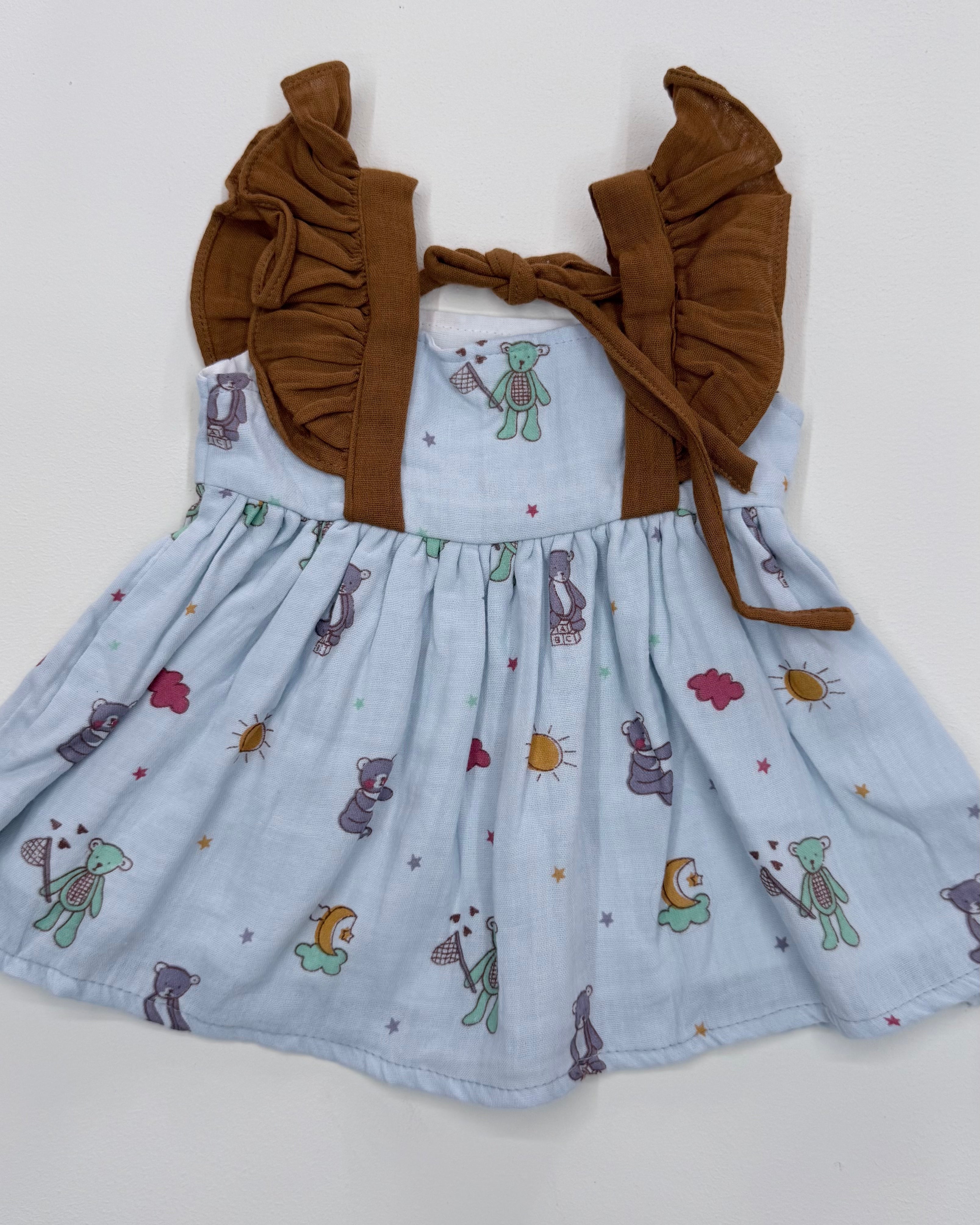 Teddy Moon Cotton Frock