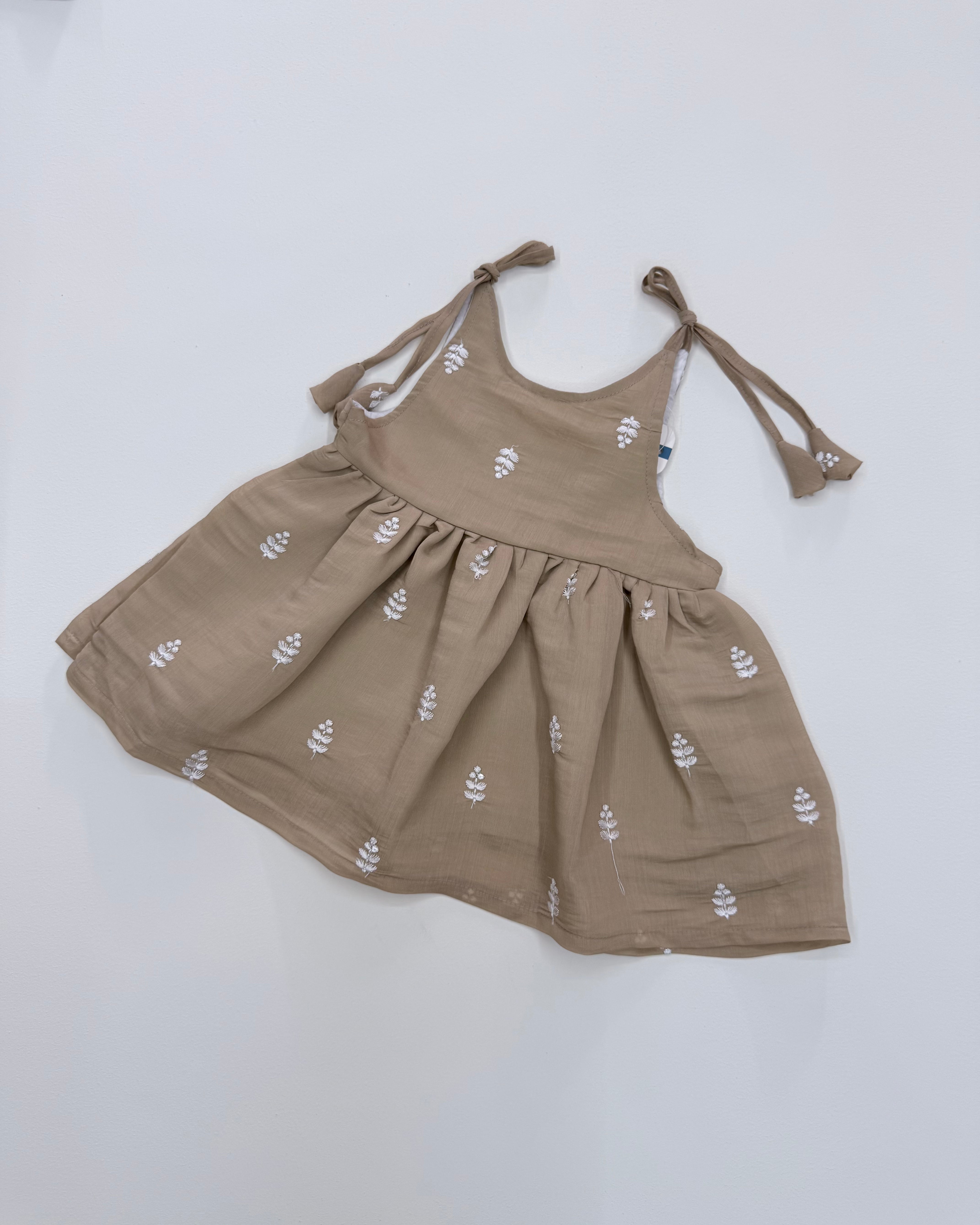 Floral Embroidary Cotton Frock