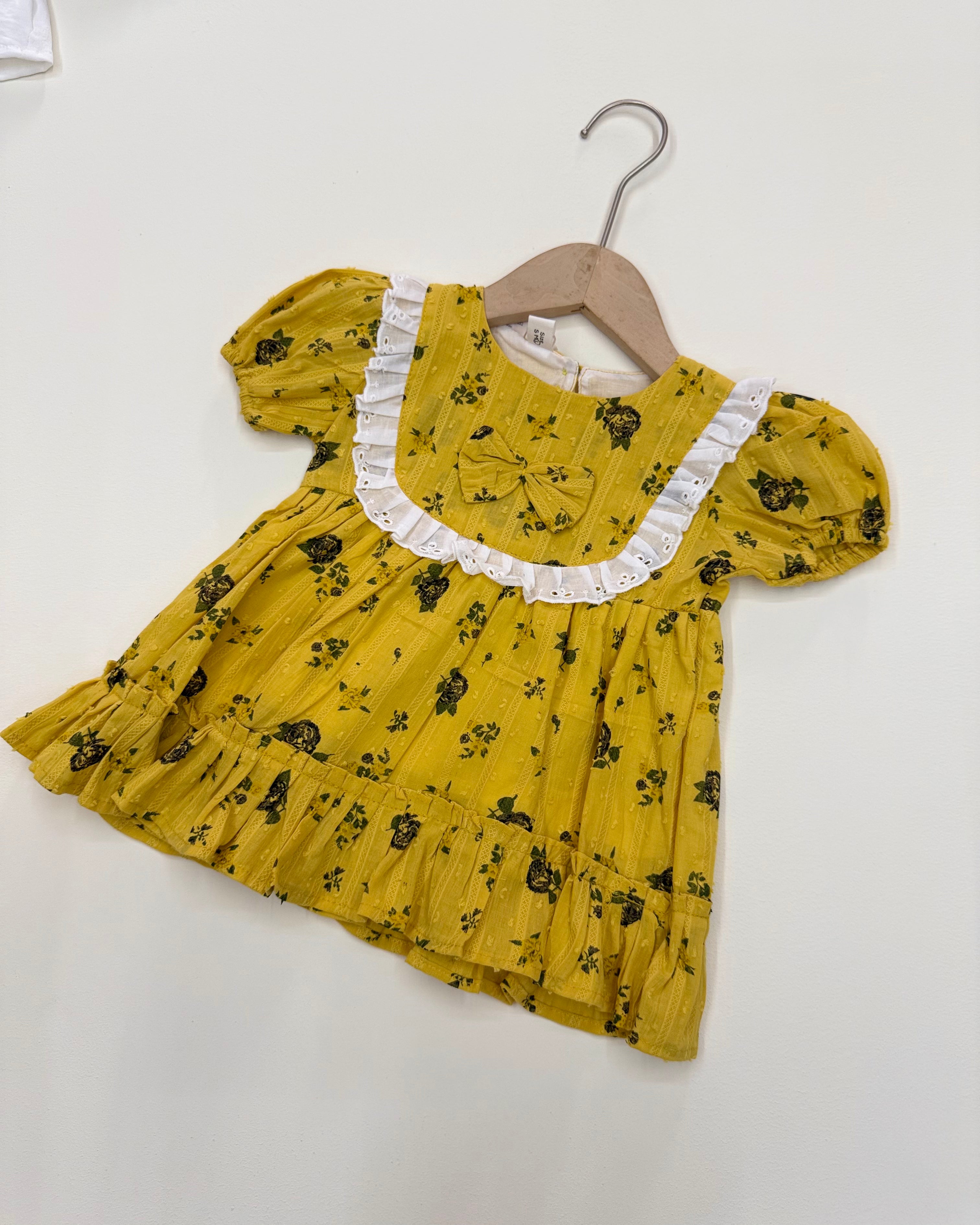 Floral Ruffle Cotton Frock