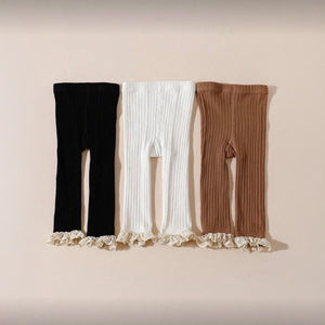 Solid Tights with Bottom Lace - Bowkart