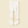 Butterfly Bowknot Decorated Baby Girl Stockings - White