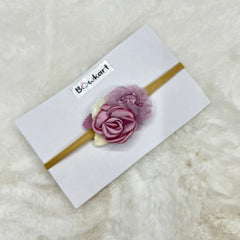 Purplish Flower Decor Baby Headband