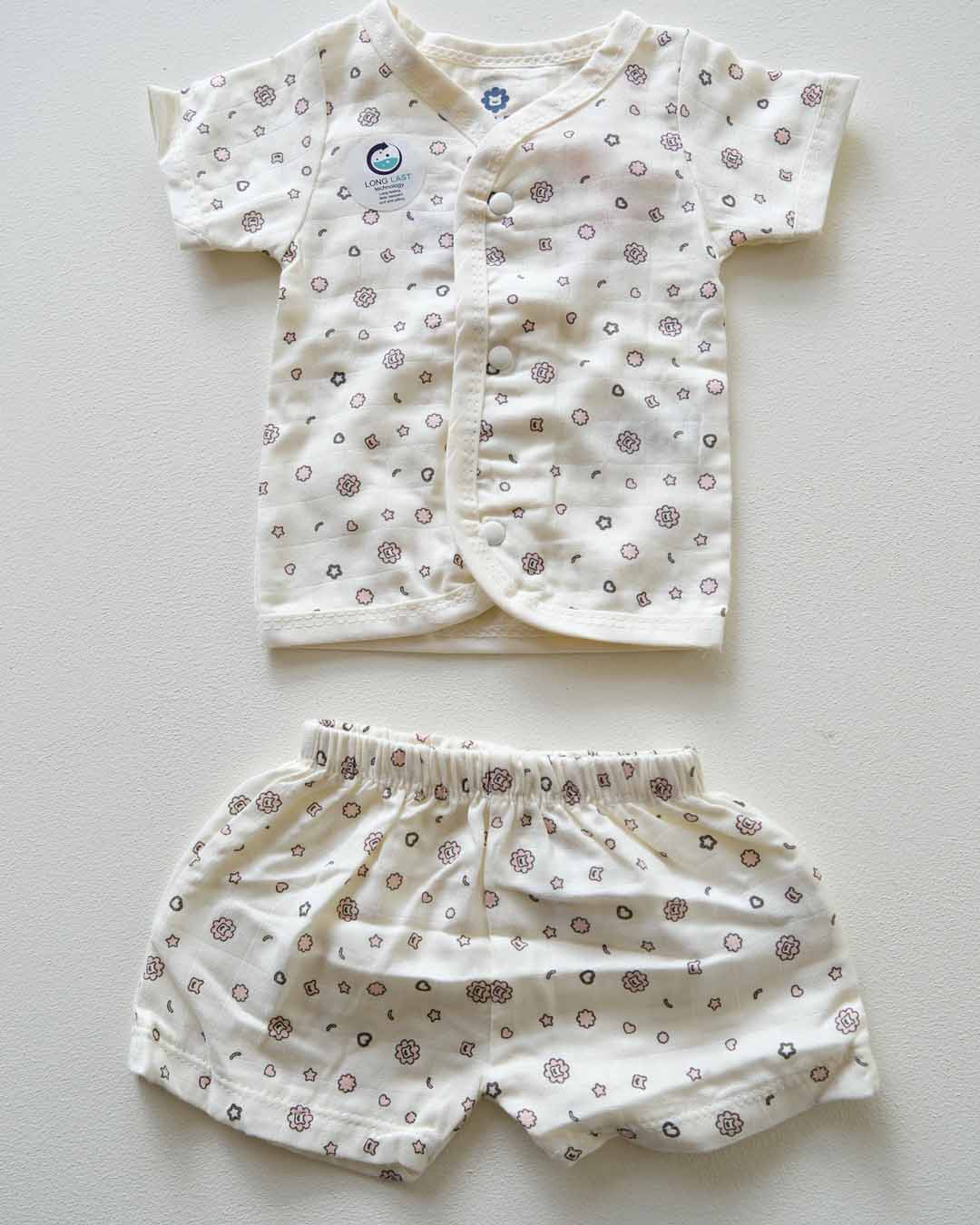Dr. Leo Bamboo Cotton Half Sleeve Jabla with Shorts