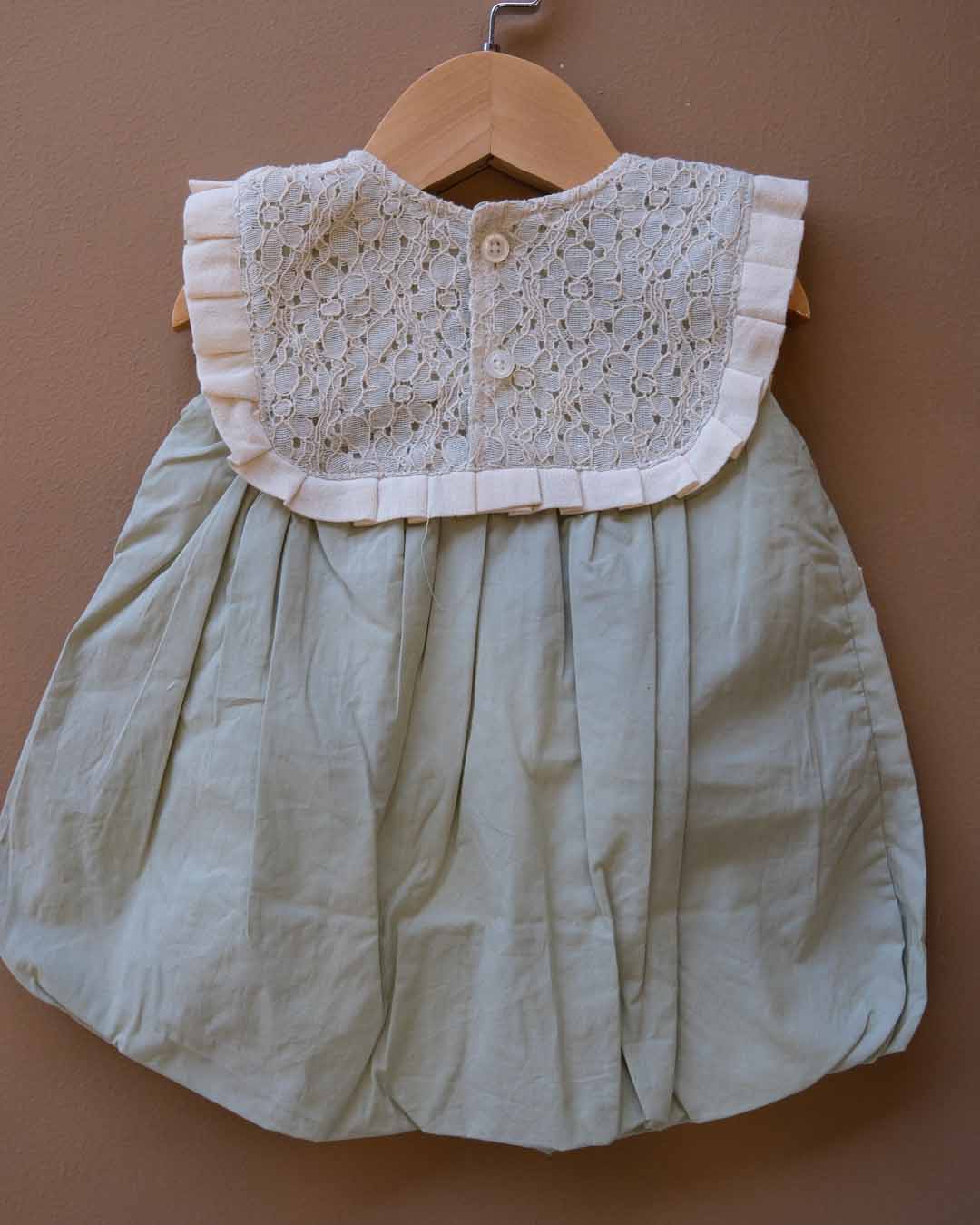 Pastel Green Lace Frock