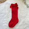 Baby Bow Decor Socks - Red