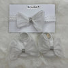 Baby Bow Decor Socks with Bow 0 - 6 Months - White