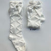 Zigzag Baby Socks - White