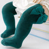 Over the Knee with Bow Decor Socks - Green