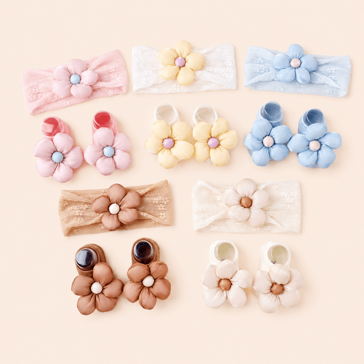 Socks & Bow Combo Set