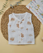 Sleeveless Jabla with Button Assorted 1 Pcs