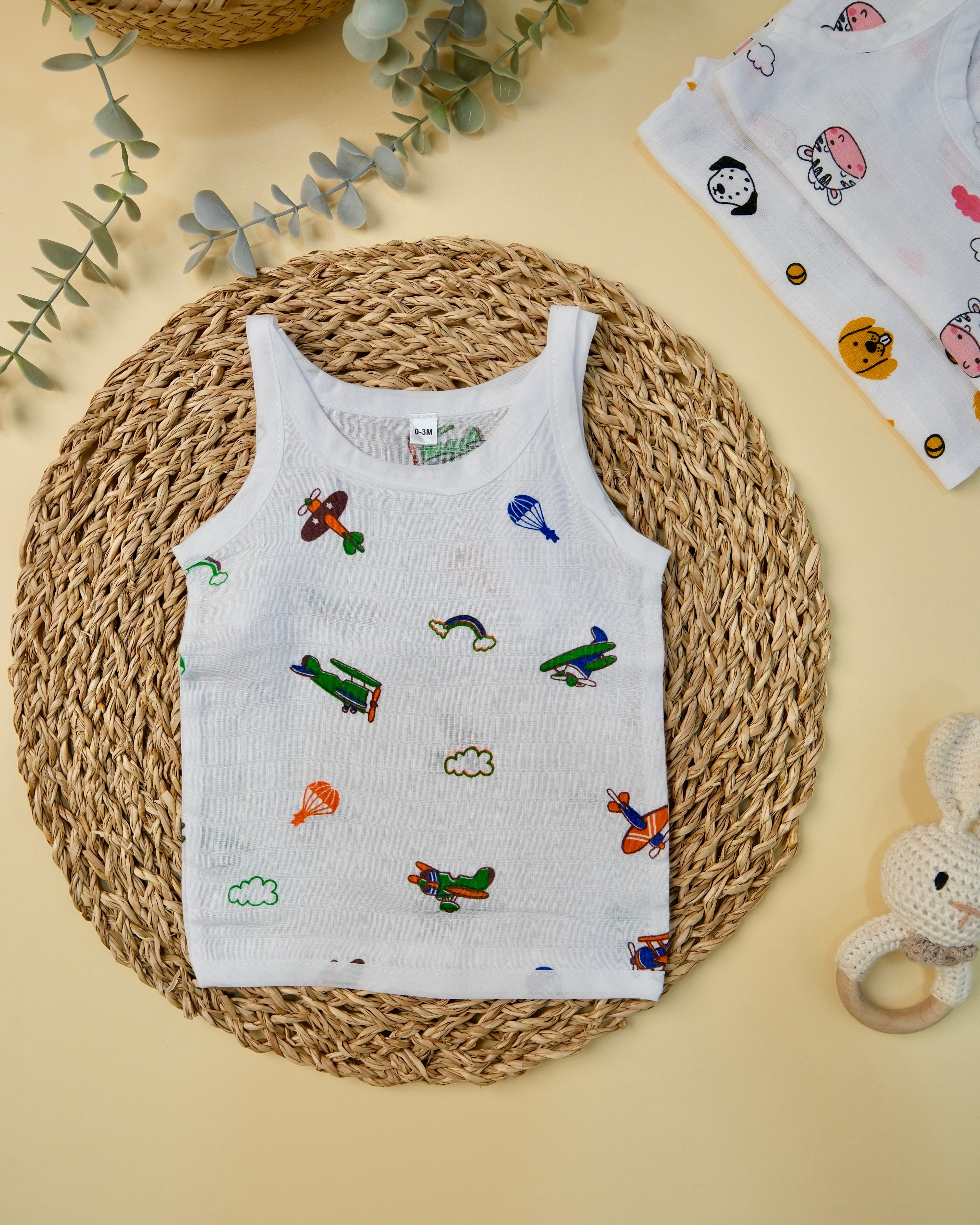 Sleeveless Jabla with Knot Assorted 1 Pcs