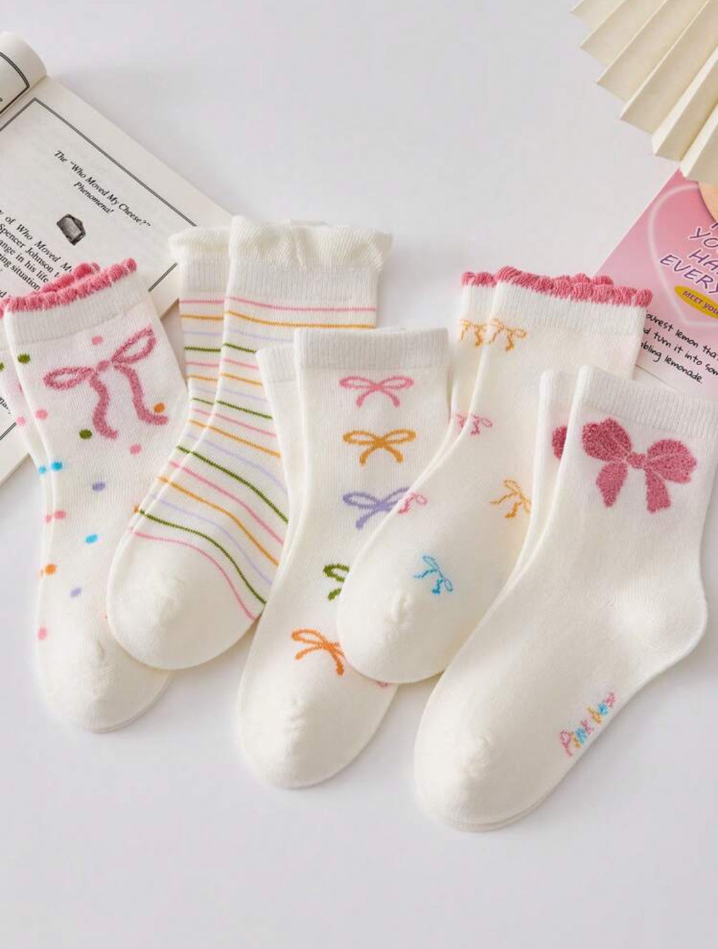 3 Pair Pink Print Soft Socks | 1-3 Year