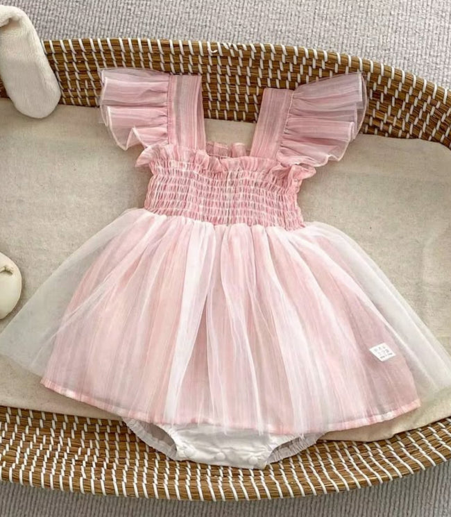 Flary pink frock Hover Image