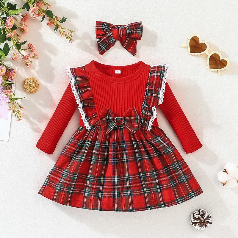 Red Check Dress