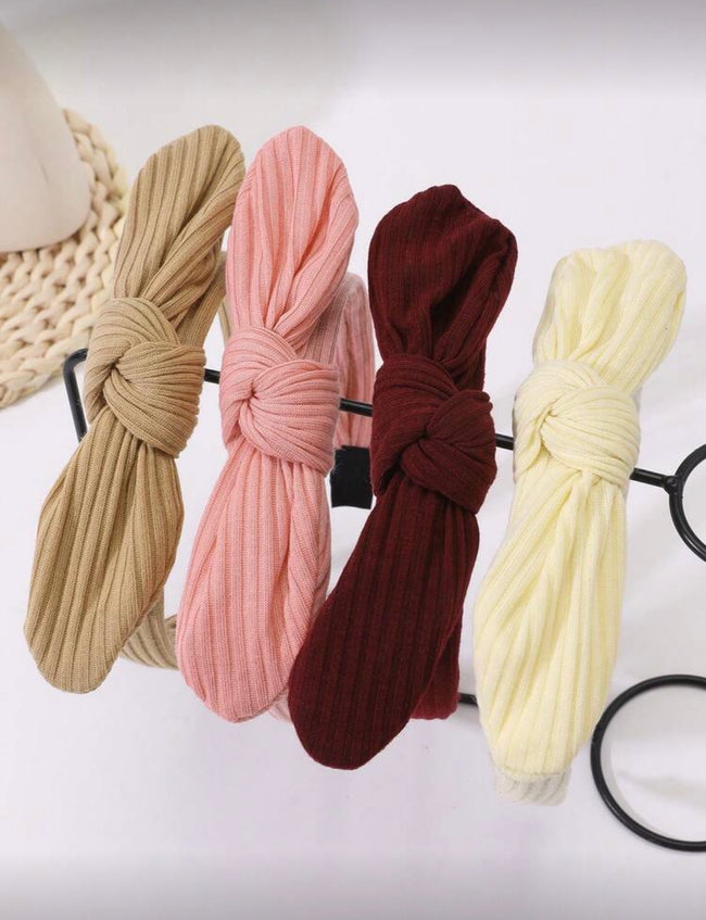 4 Pcs Corduroy Rabit Ears Headband Main Image