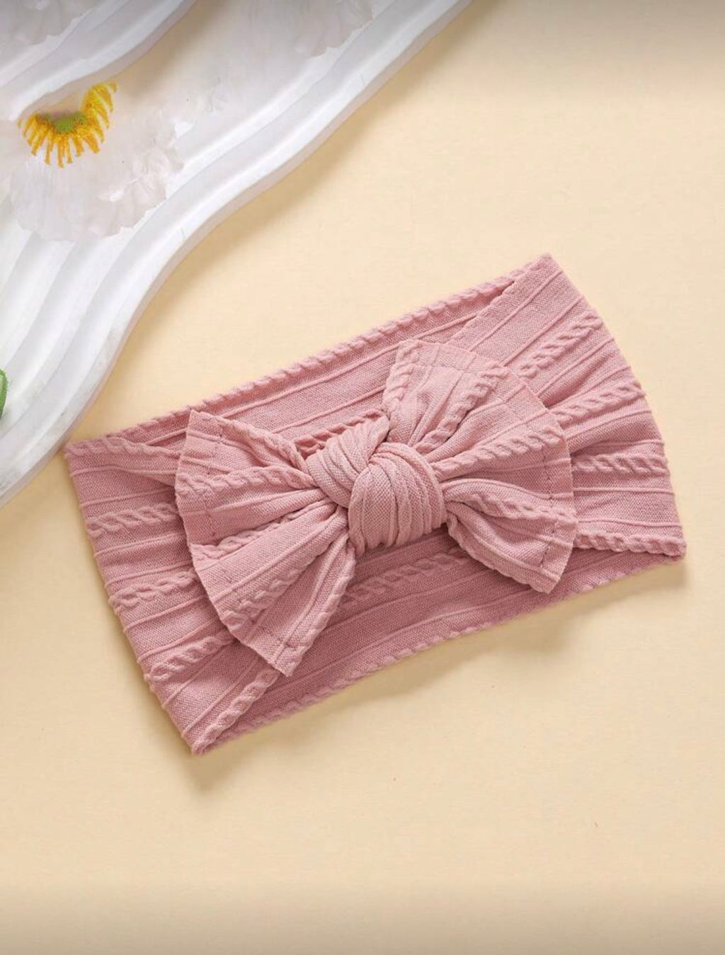 Soft Nylon Cable Knit Headband