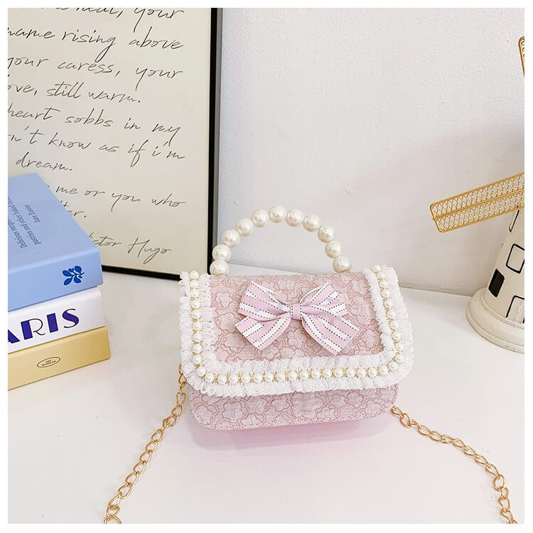Girls Mini Tweed Handbag