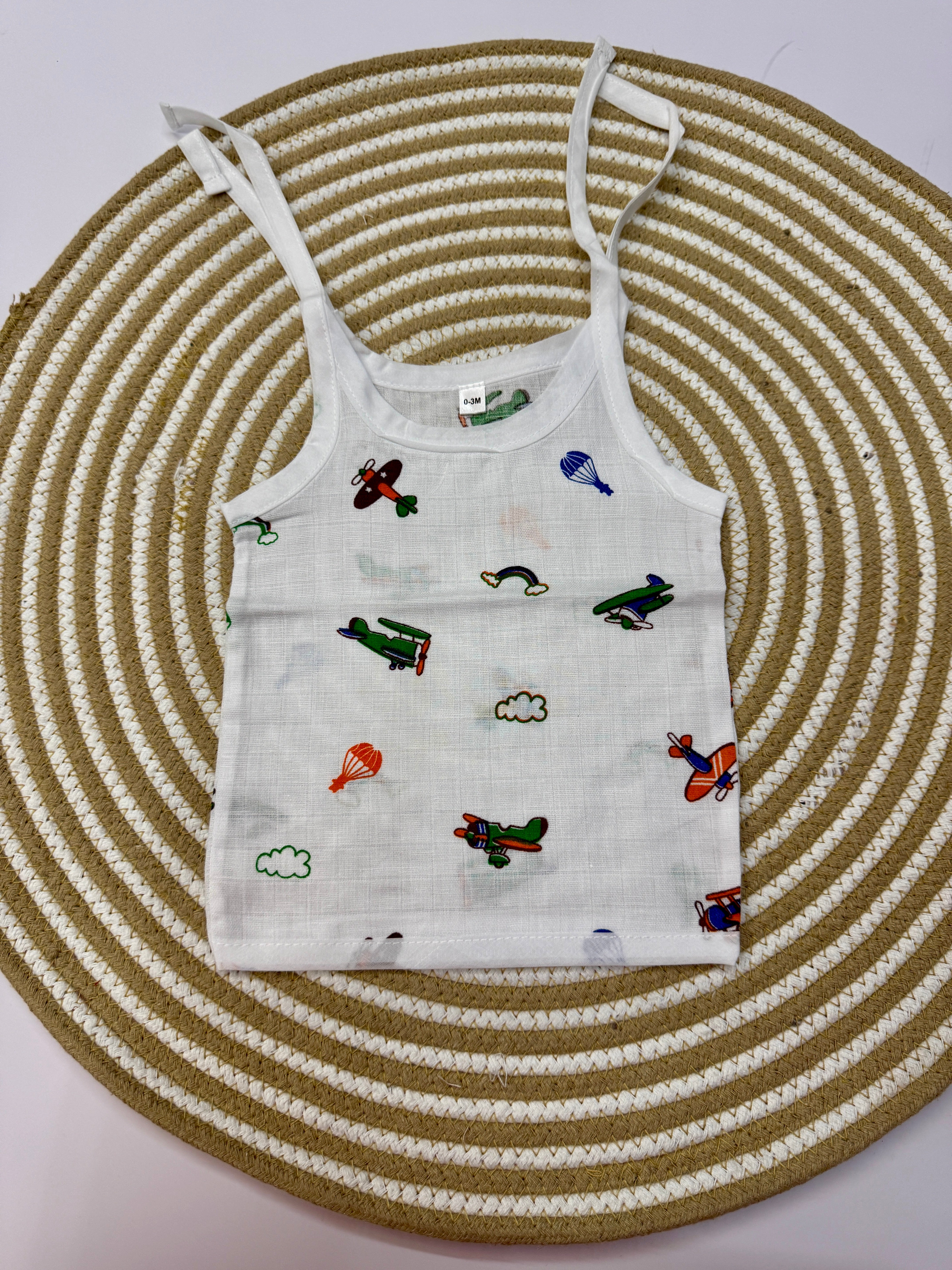 Sleeveless Jabla with Knot Assorted