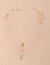 4pcs butterfly necklace set