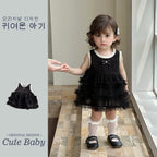 Baby Girl Black Party Tulle Dress – 6 to 9 Months
