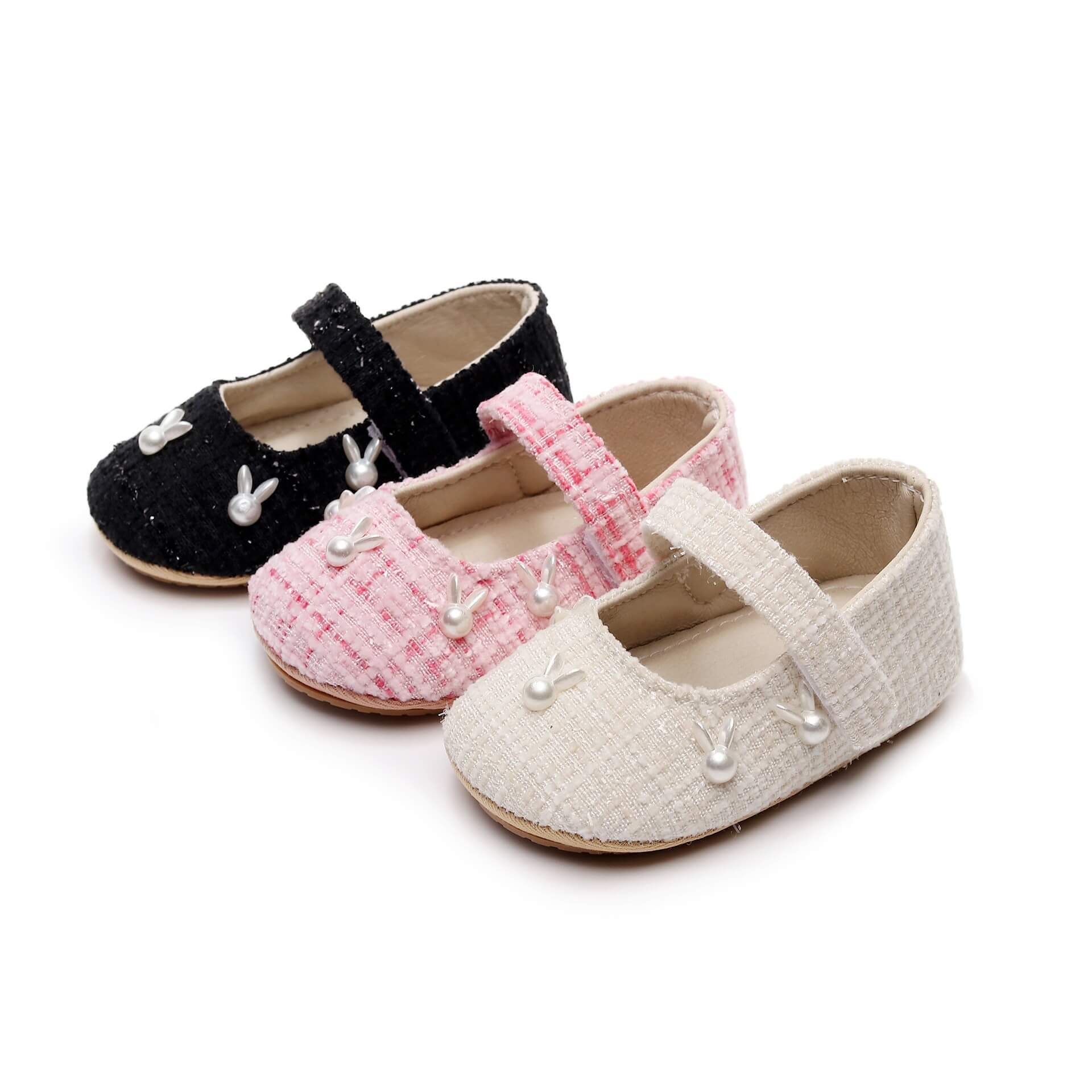 Baby Girl Tweed Mary Jane Shoes