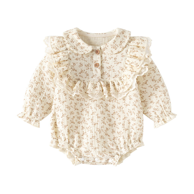 Vintage Floral Cotton Romper