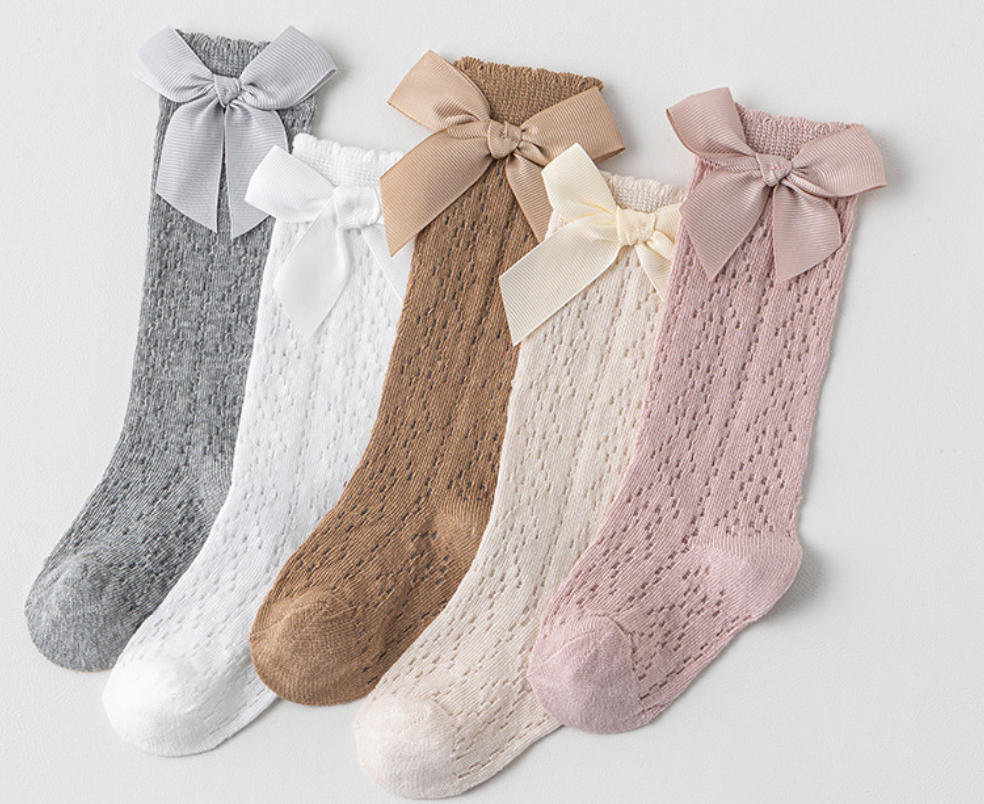 Bella Bow Knee-High Socks