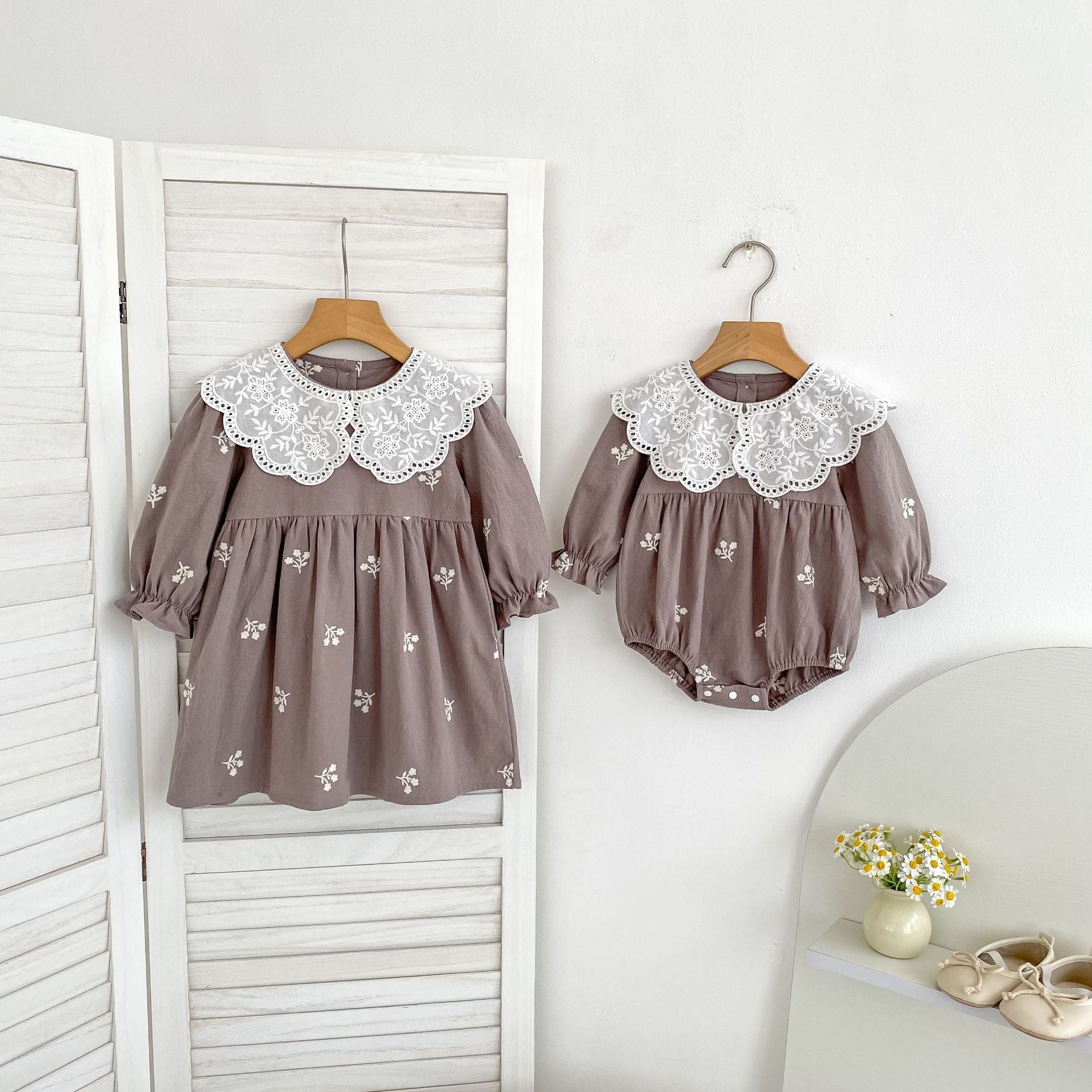 Mocha Blossom Sister Matching