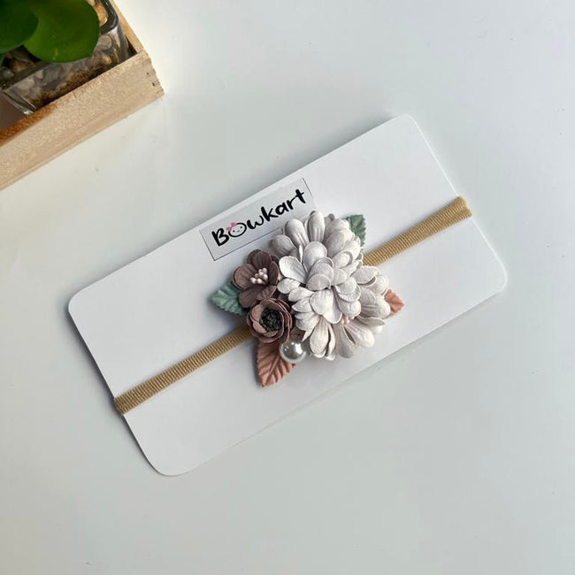 Assorted Style Flower Bow Decor Baby Headband Main Image