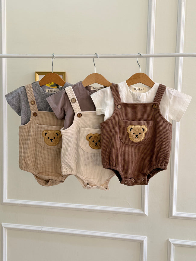 Teddy Romper Set Hover Image